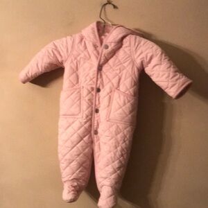 Snowsuit- Ralph Lauren Quilted Blush Pink Size 6 months